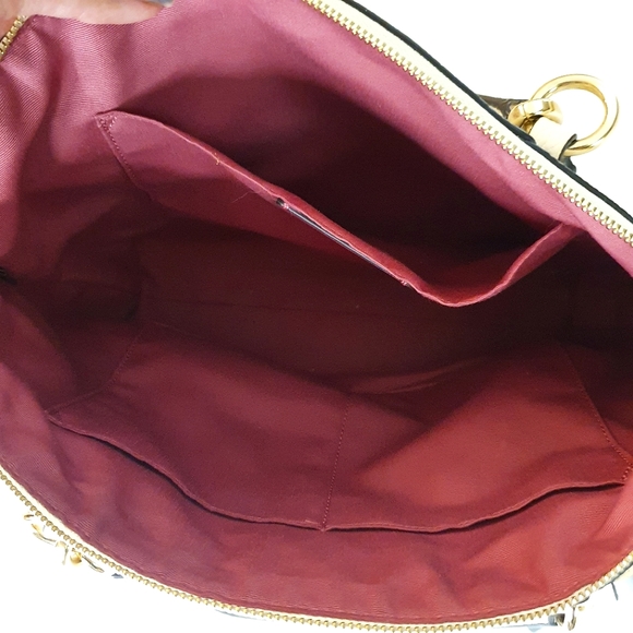 Coach Floral Cream Satchel Bag - Picture 6 of 10